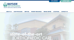 Desktop Screenshot of baysideortho.com